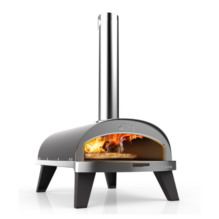 ZiiPa Piana Wood Pellet Pizza Oven with Rotating Stone – Slate/Ardoise