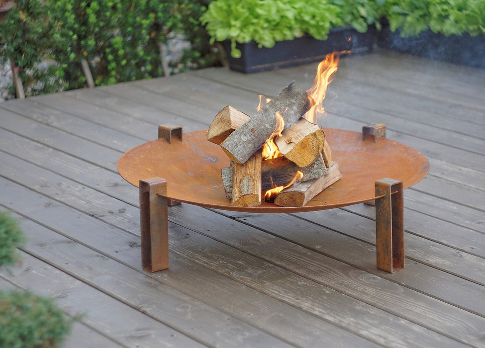 ALFRED RIESS Stromboli Steel Fire Pit - Large