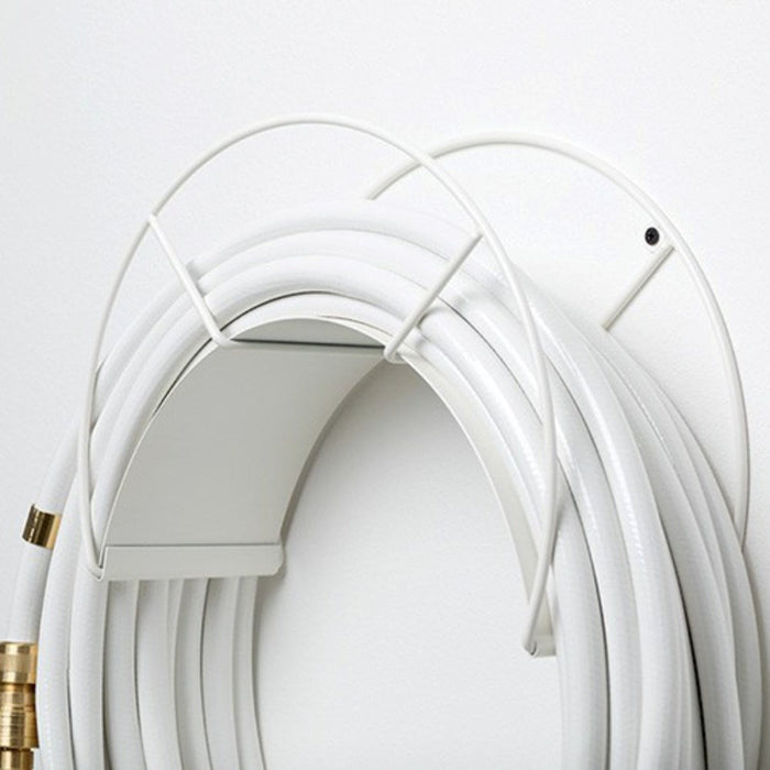 GARDEN GLORY Classic Wall Mount Hose Holder - White Snake