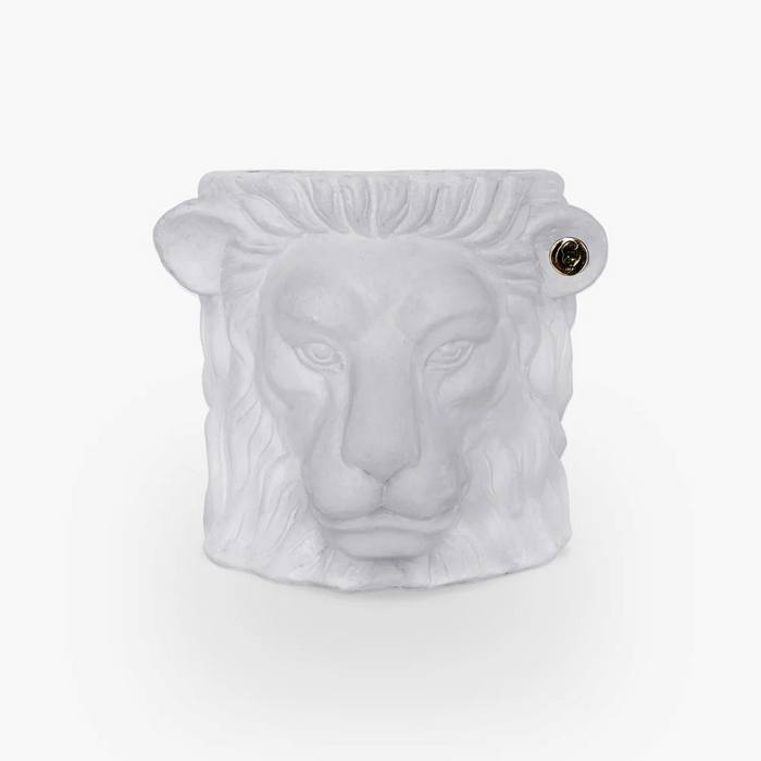 GARDEN GLORY Lion Pot Small - White