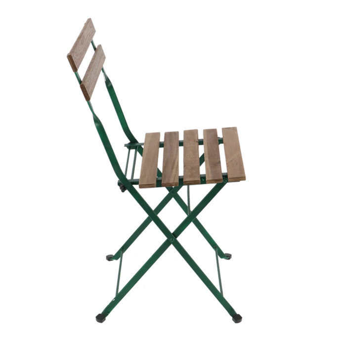 ESSCHERT DESIGN Green & Wood Bistro Chair