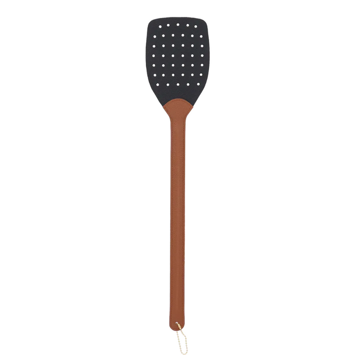 ESSCHERT DESIGN Leather Fly Swat - Black & Brown