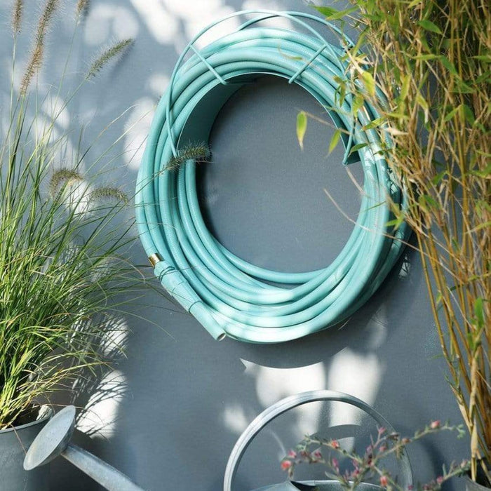 GARDEN GLORY Classic Wall Mount Hose Holder - Caribbean Kiss (Turquoise)