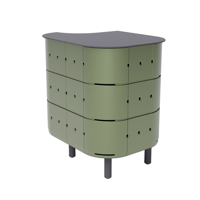 ALUVY JEAN Basalt Outdoor Storage Cabinet - Right - Kaki