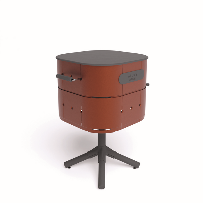 ALUVY MARCEL Basalt Charcoal Barbeque - Terracotta