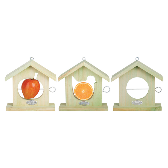 ESSCHERT DESIGN Apple House Bird Feeder - Set of 3