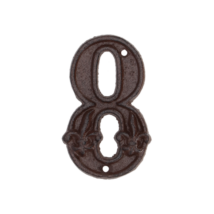ESSCHERT DESIGN Cast Iron House Number - '8' — Core Supply Group Pty Ltd