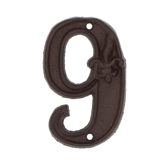 ESSCHERT DESIGN Cast Iron House Number - '9'