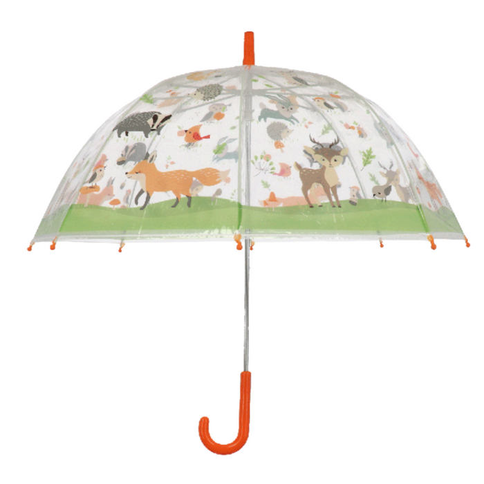 ESSCHERT DESIGN Children's Transparent Umbrella - Forest Animals