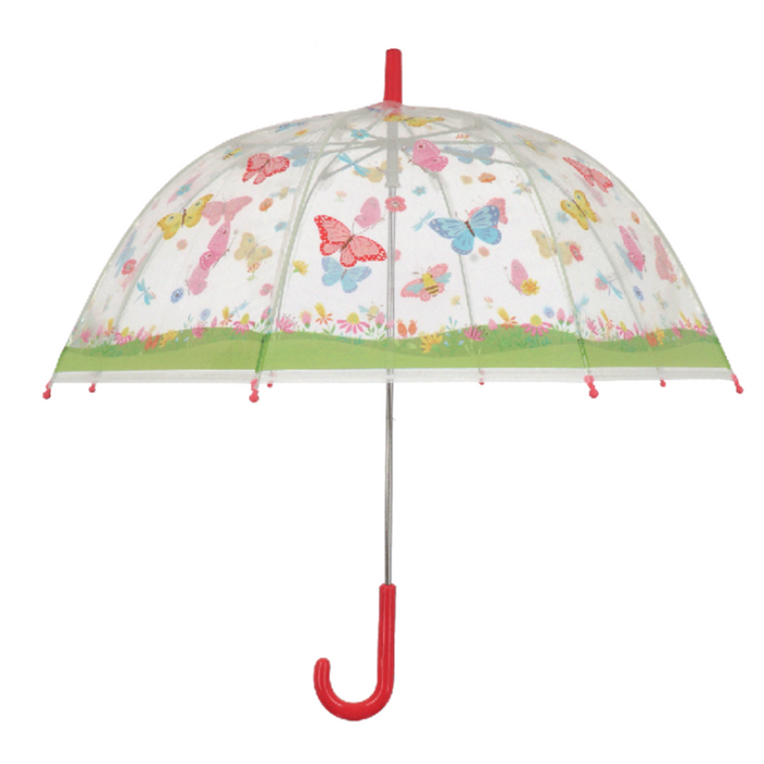 ESSCHERT DESIGN Children's Transparent Umbrella - Butterflies