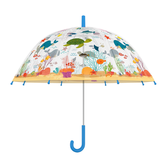 ESSCHERT DESIGN Children's Transparent Umbrella - Sea Life