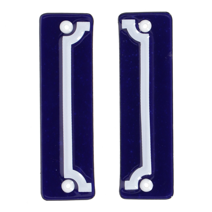 ESSCHERT DESIGN Enamel House Number Frame - Set of 2