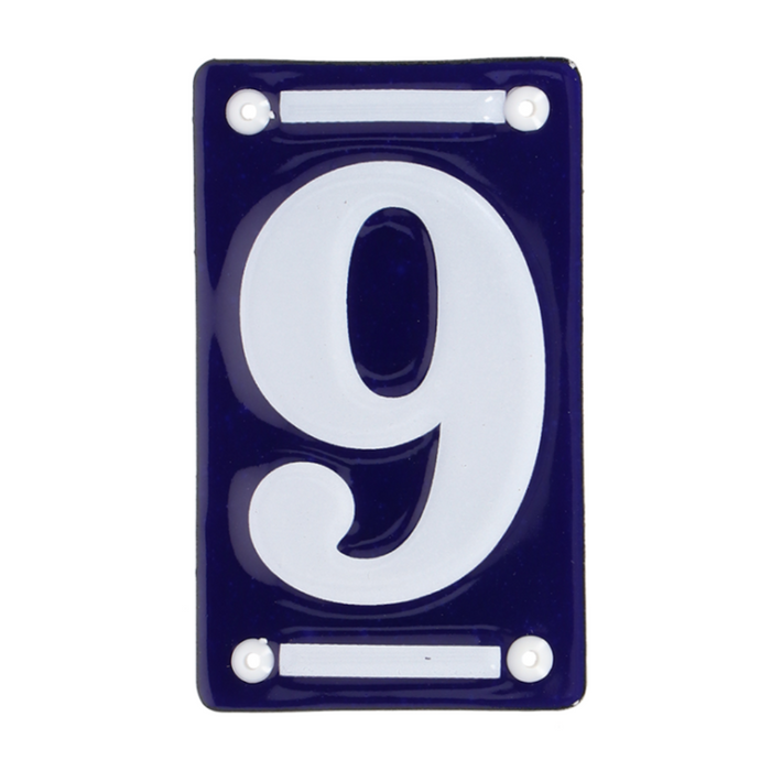 ESSCHERT DESIGN Enamel House Number - '9'