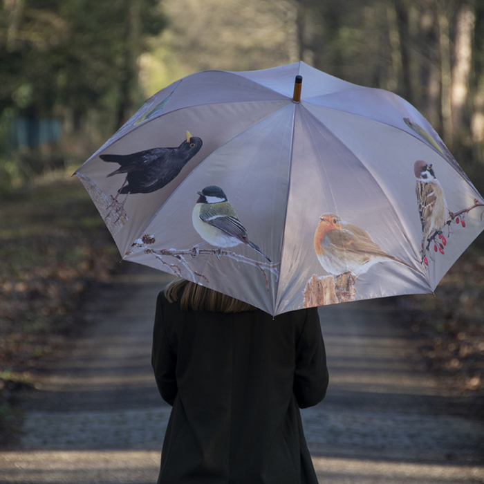 ESSCHERT DESIGN Umbrella - Winter Birds