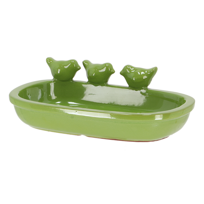 ESSCHERT DESIGN 'Nature Shades' Bird Bath - Green