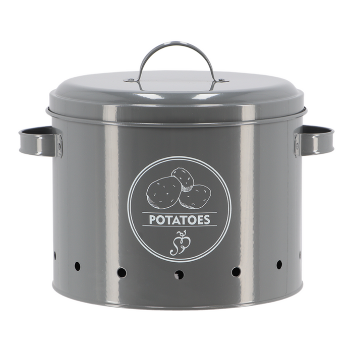 ESSCHERT DESIGN Potato Storage Tin - Grey