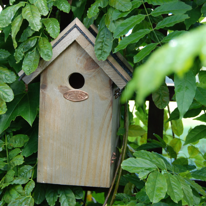 ESSCHERT DESIGN Blue Tit Nesting Box With Bitumen Roof