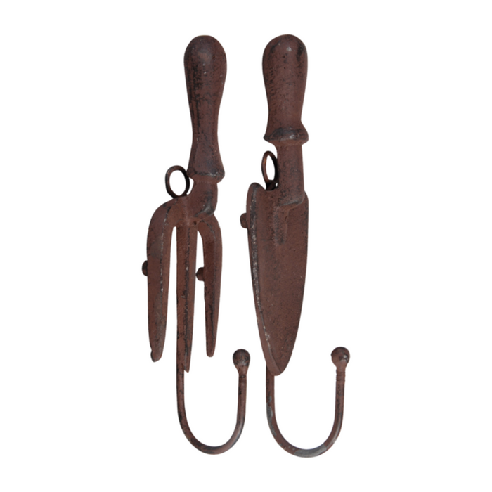 ESSCHERT DESIGN Fork & Spade Wall Hook - Set of 2