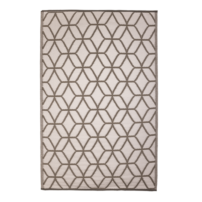 ESSCHERT DESIGN Garden Carpet - Beige + White Graphic