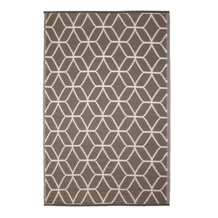 ESSCHERT DESIGN Garden Carpet - Beige + White Graphic