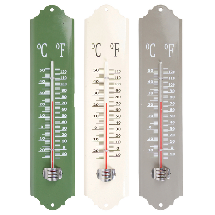 ESSCHERT DESIGN Metal Thermometer - Set of 3