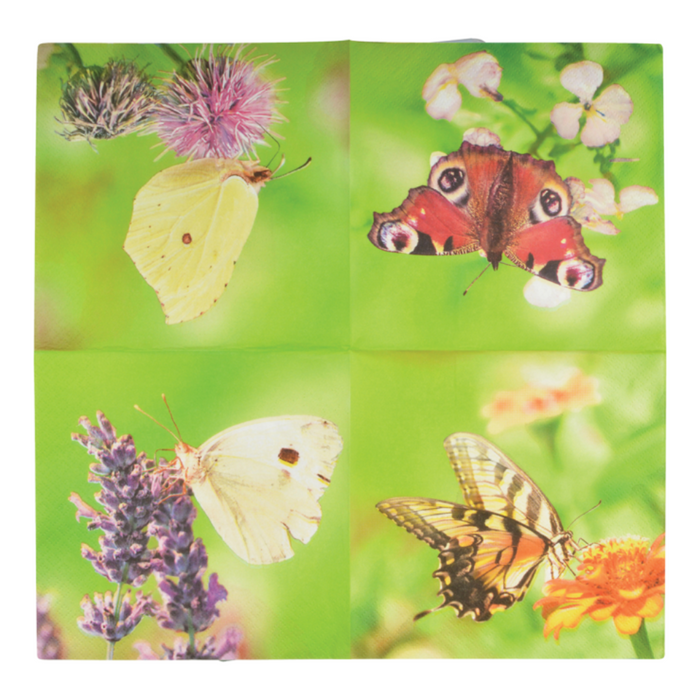 ESSCHERT DESIGN Paper Napkins 20pk - Butterflies