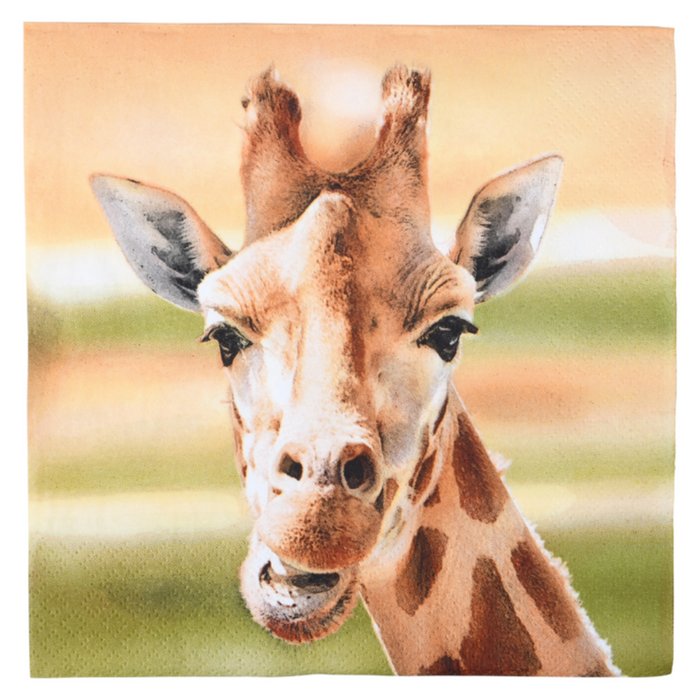 ESSCHERT DESIGN Paper Napkins 20pk - Giraffe