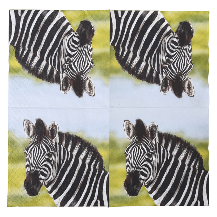 ESSCHERT DESIGN Paper Napkins 20pk - Zebra