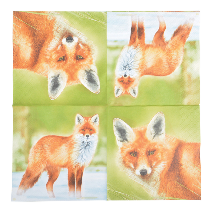 ESSCHERT DESIGN Paper Napkins 20pk - Fox