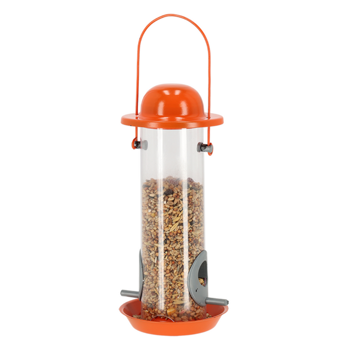 ESSCHERT DESIGN 'Nature Shades' Silo Bird Feeder - Orange