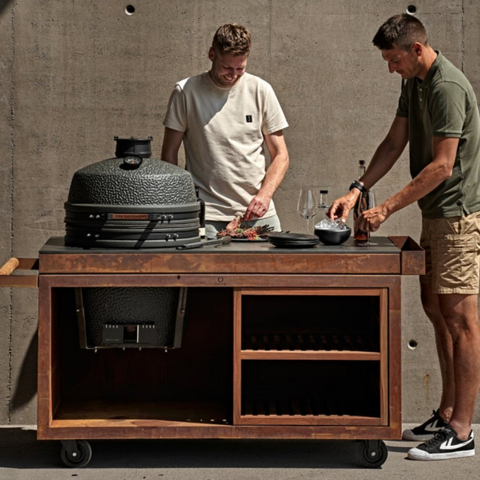 Kamado grill large hot sale