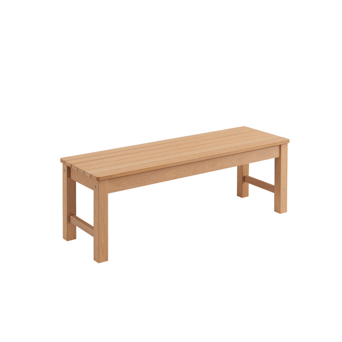 WINAWOOD 2 Seater Backless Bench Seat - 1220mm - New Teak