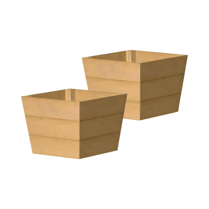 WINAWOOD Planter Pot Set of 2 - Small - New Teak