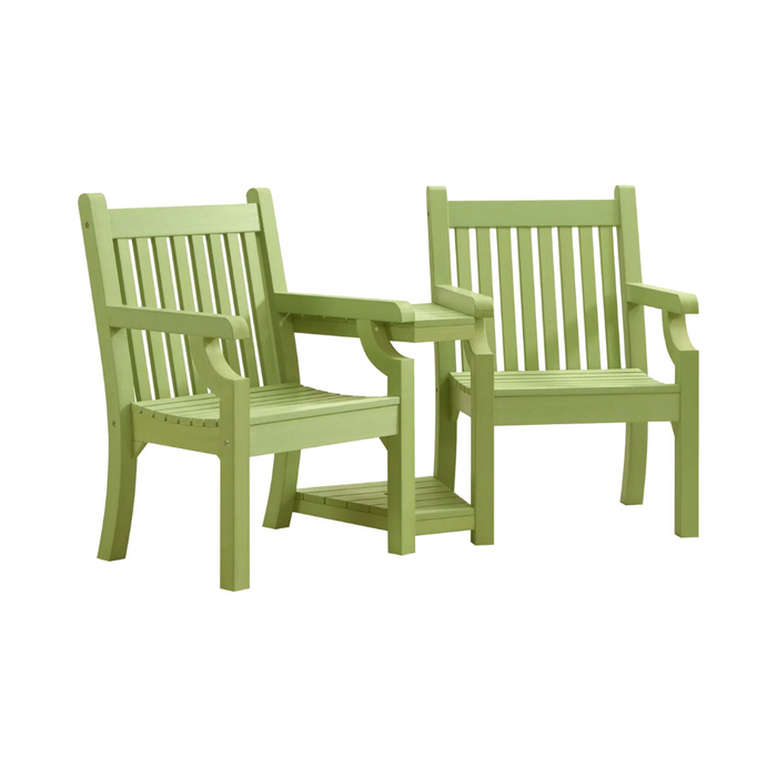 WINAWOOD Sandwick Love Seat With Table - 1720cm - Duck Egg Green