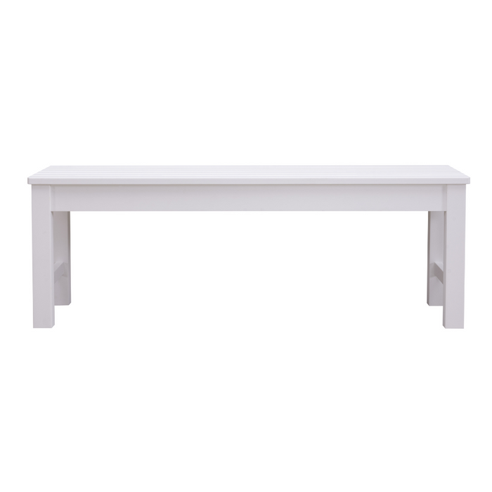 WINAWOOD 2 Seater Backless Bench Seat - 1220mm - White