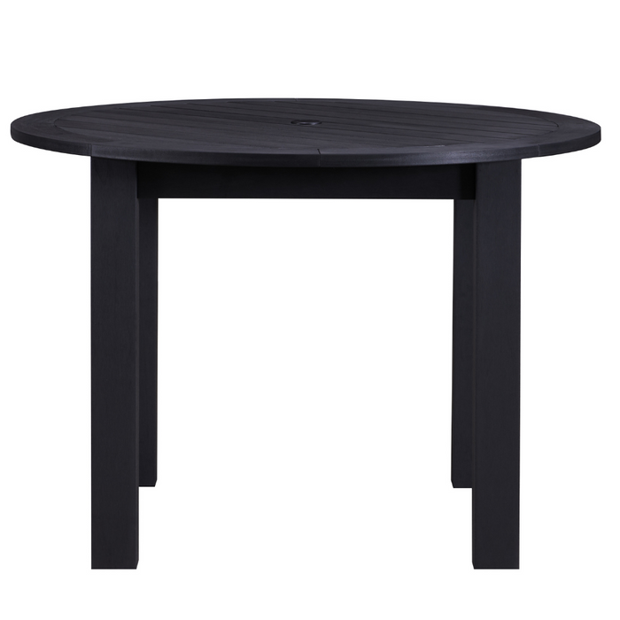 WINAWOOD Round Dining Table - 1100mm - Charcoal Grey