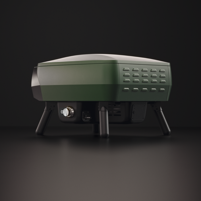 WITT Piccolo Rotante Gas Powered Pizza Oven w/ Rotating Stone 13" - Green