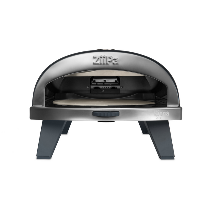 ZiiPa Piana Gas Fired Pizza Oven with Rotating Stone – Slate/Ardoise