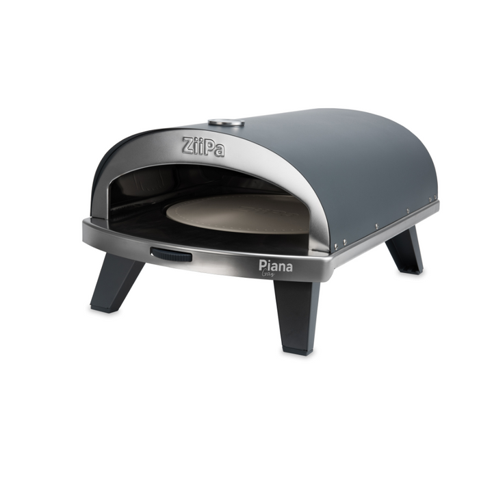 ZiiPa Piana Gas Fired Pizza Oven with Rotating Stone – Slate/Ardoise