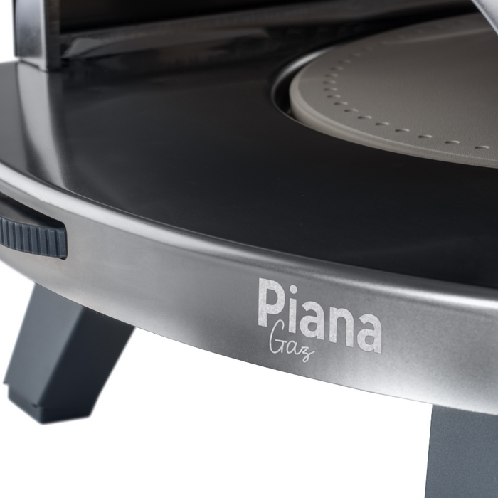 ZiiPa Piana Gas Fired Pizza Oven with Rotating Stone – Slate/Ardoise