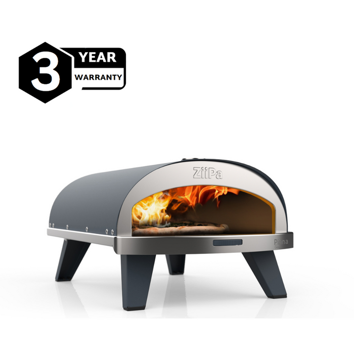 ZiiPa Piana Gas Fired Pizza Oven with Rotating Stone – Slate/Ardoise