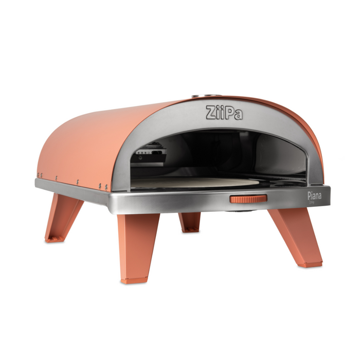 ZiiPa Piana Gas Fired Pizza Oven with Rotating Stone – Terracotta