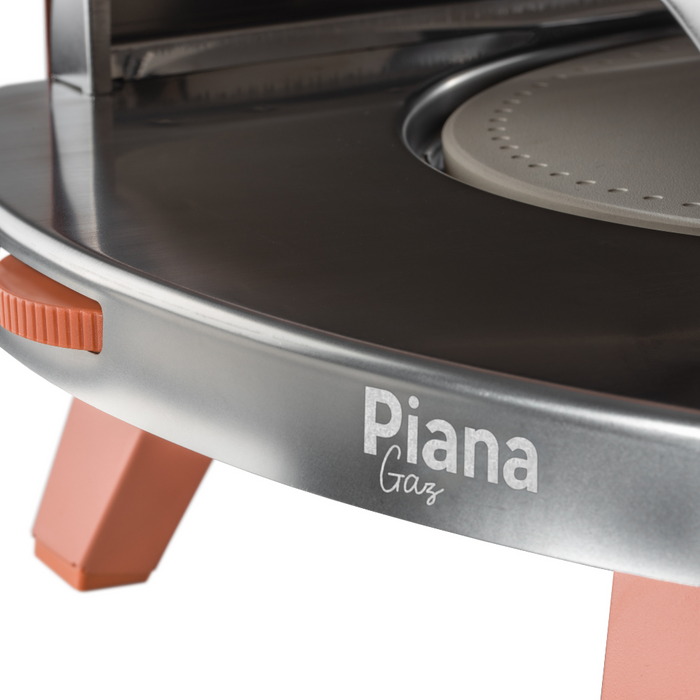 ZiiPa Piana Gas Fired Pizza Oven with Rotating Stone – Terracotta