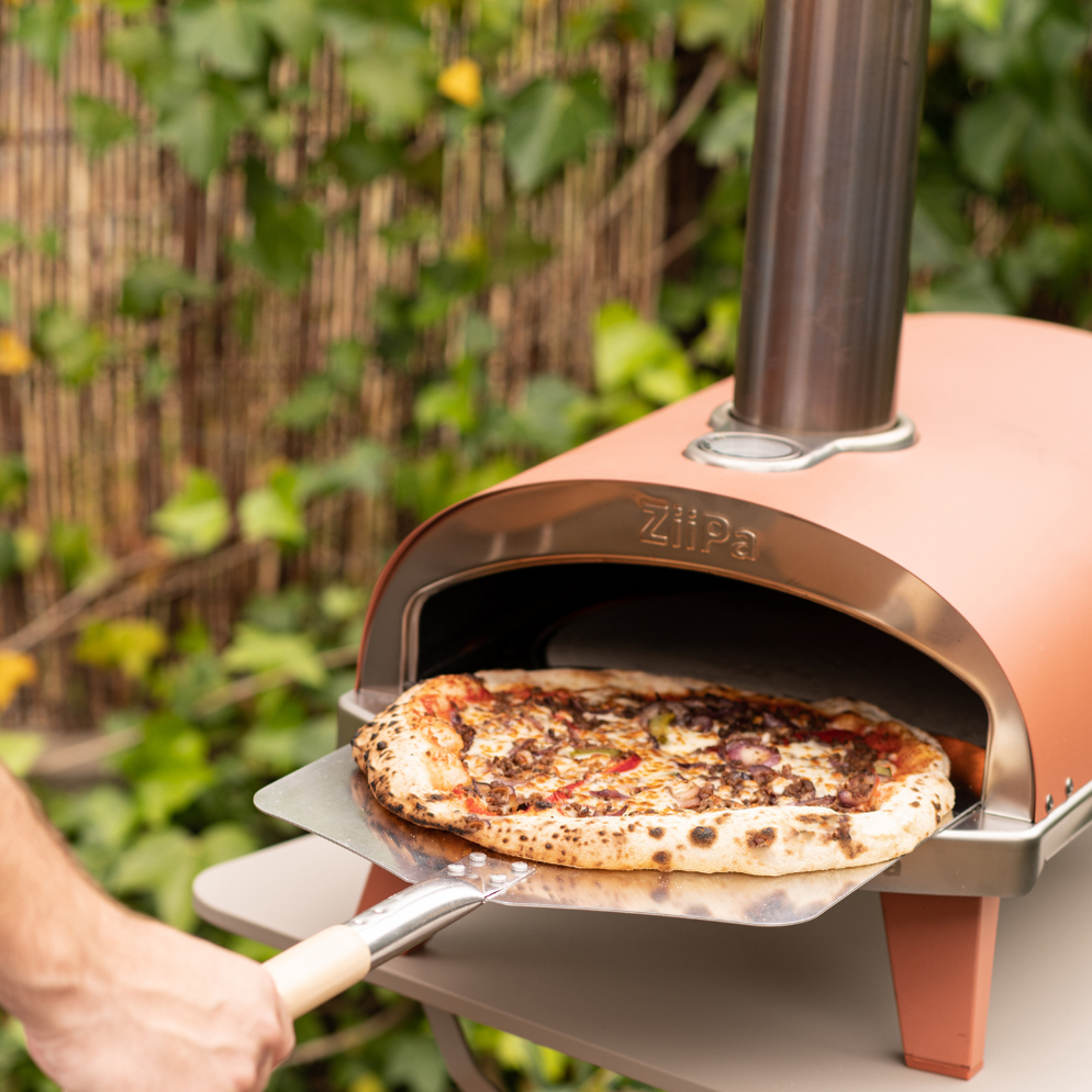 ZiiPa Piana Wood Pellet Pizza Oven with Rotating Stone – Terracotta ...