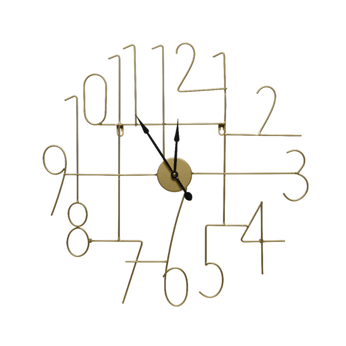 KAEMINGK Iron Clock With Numerals