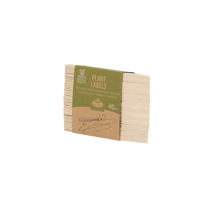 ESSCHERT DESIGN Wooden Plant Labels Small - Set of 40
