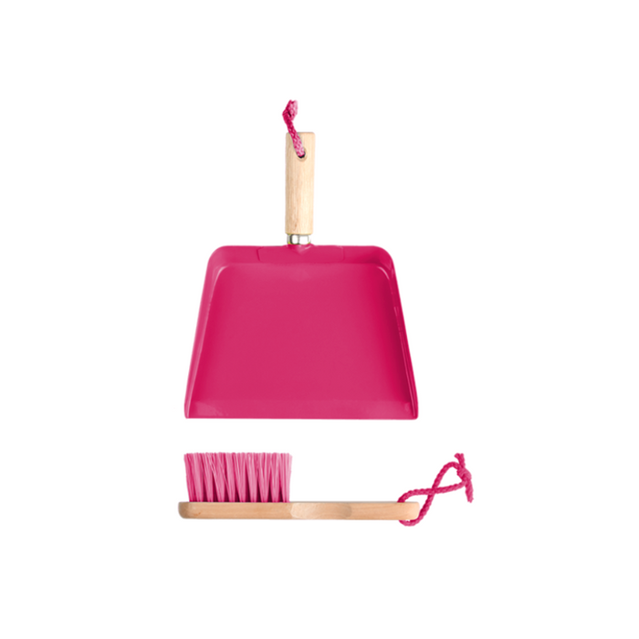 ESSCHERT DESIGN Children's Dustpan & Broom - Pink