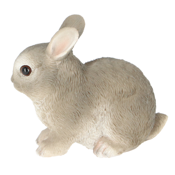 ESSCHERT DESIGN Dwarf Rabbit Statue - Grey