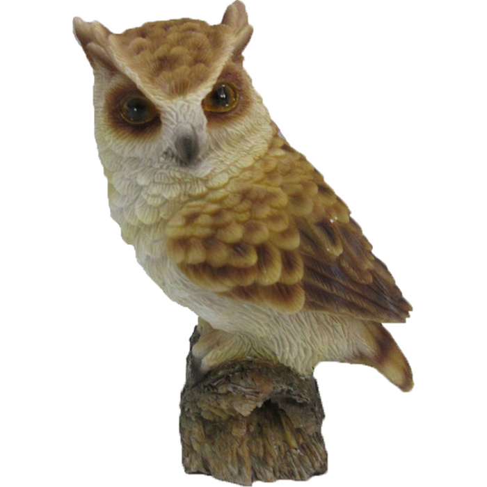 ESSCHERT DESIGN Owl Statue On Pole - Brown