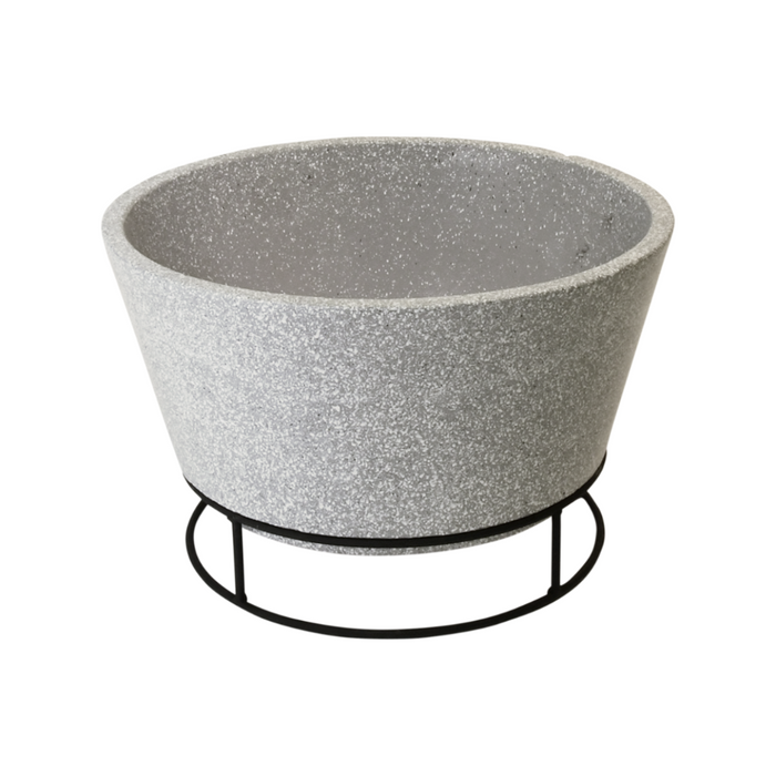 ESSCHERT DESIGN Concrete Look Ceramic Fire Bowl